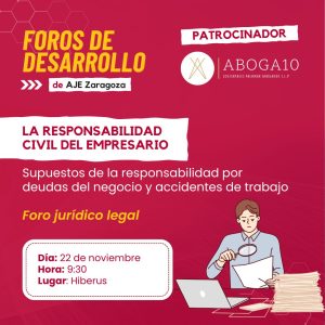 La responsabilidad civil del empresario – Foro Jurídico Legal de AJE Zaragoza