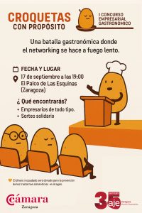 I Concurso Empresarial Gastronómico «Croquetas con propósito» | AJE Zaragoza & Cámara de Comercio de Zaragoza
